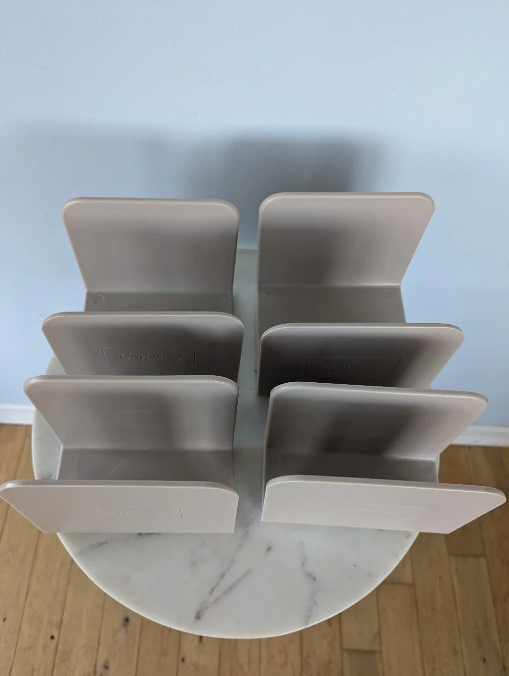 Caraway Set Of 4 Beige Magnetic Pot Pan Organizer Storage Dividers
